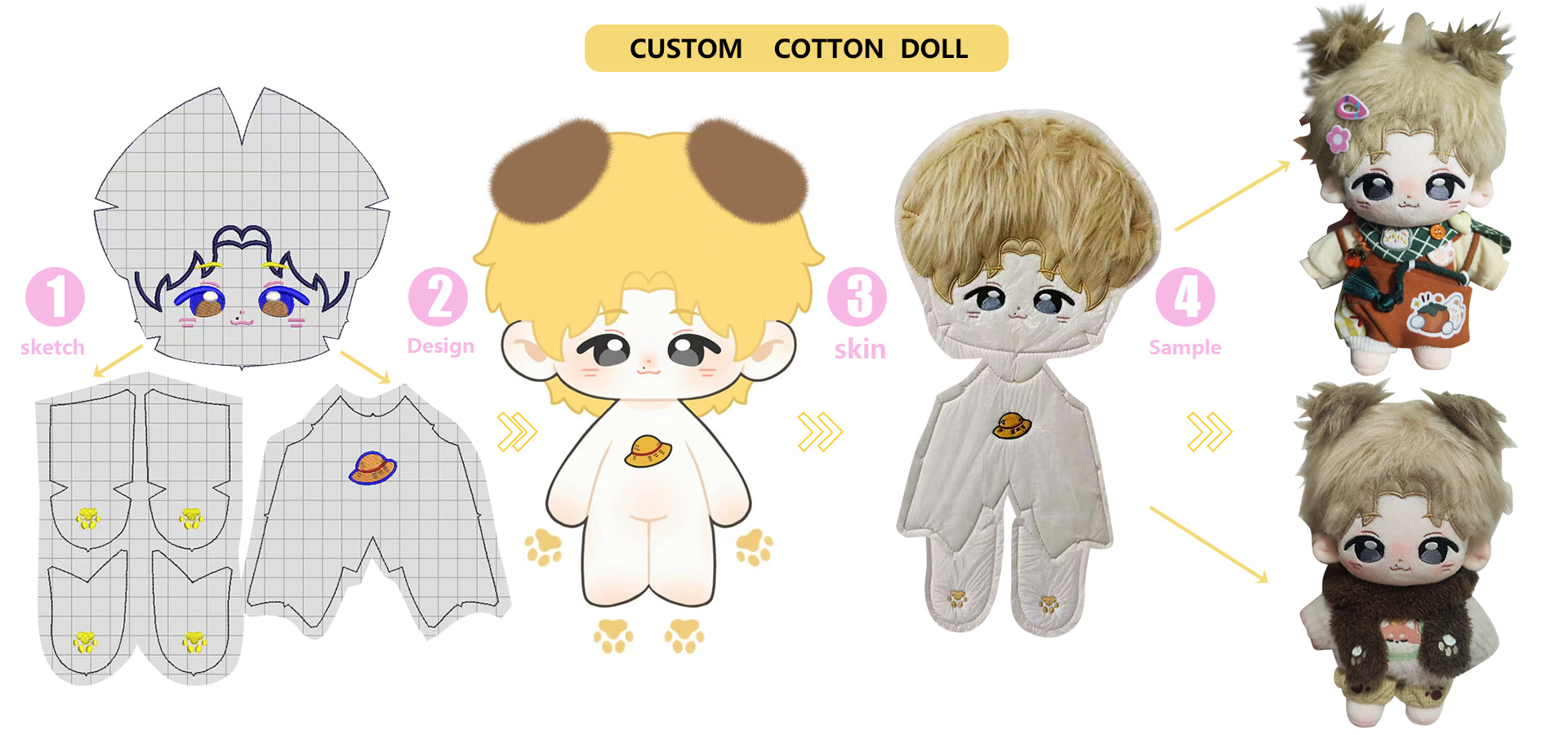 Cloud Cotton Dolls