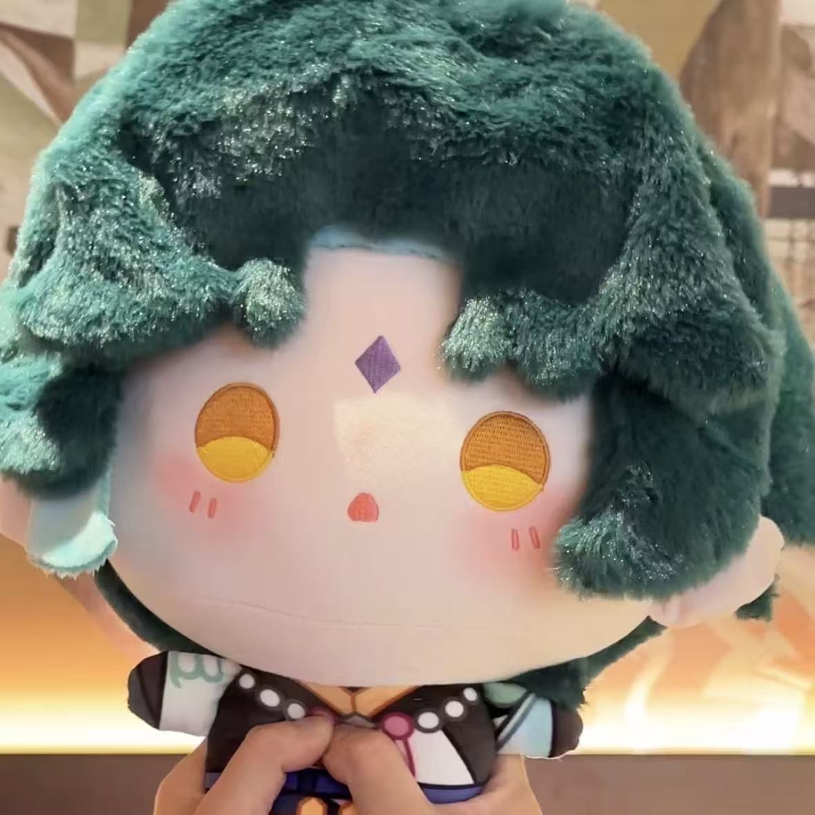Genshin Impact Cotton Doll 35cm Xiao Big Head Plush Cotton Doll Birthday Gift