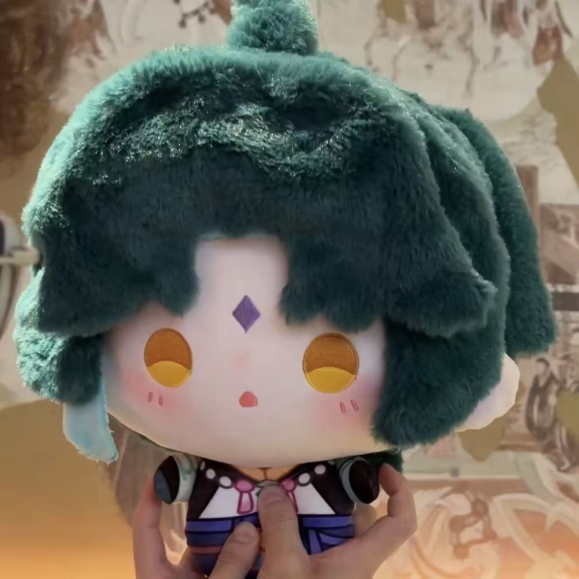 Genshin Impact Cotton Doll 35cm Xiao Big Head Plush Cotton Doll Birthday Gift