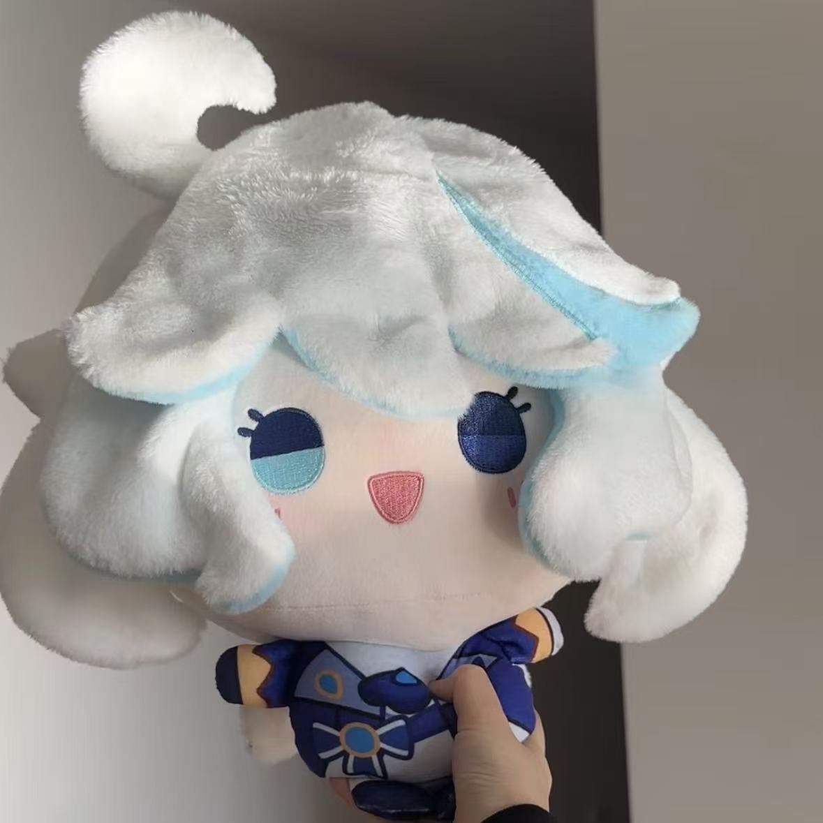 Genshin Impact Cotton Doll 35cm Furina Big Head Printed Soft Plush Toy