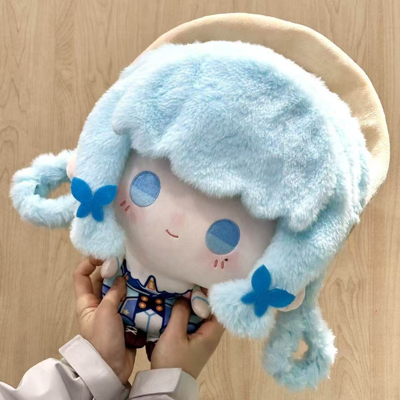 Genshin Impact Cotton Doll 35cm Ayaka Big Head Printed Soft Plush Toy