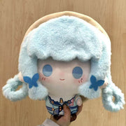 Genshin Impact Cotton Doll 35cm Ayaka Big Head Printed Soft Plush Toy