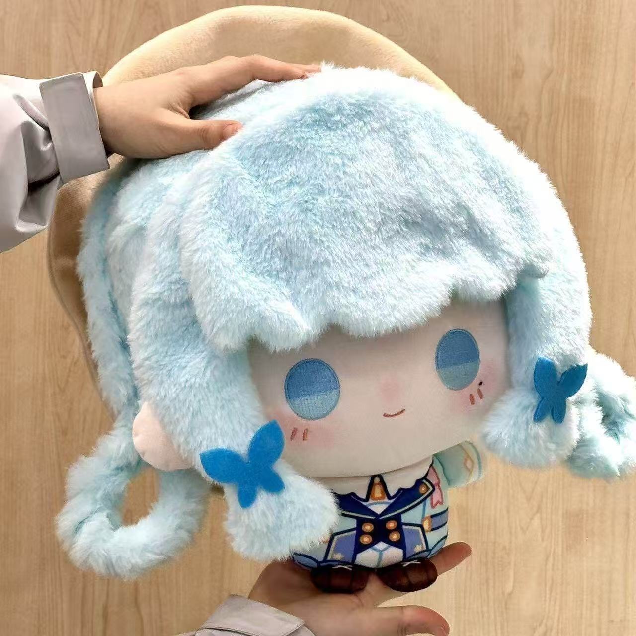 Genshin Impact Cotton Doll 35cm Ayaka Big Head Printed Soft Plush Toy