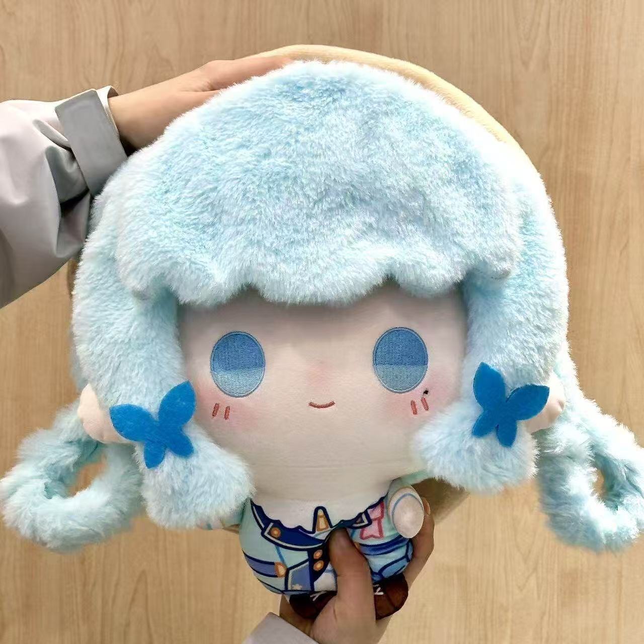 Genshin Impact Cotton Doll 35cm Ayaka Big Head Printed Soft Plush Toy
