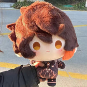 Genshin Impact Cotton Doll 35cm Zhongli Big Head Printed Soft Plush Toy