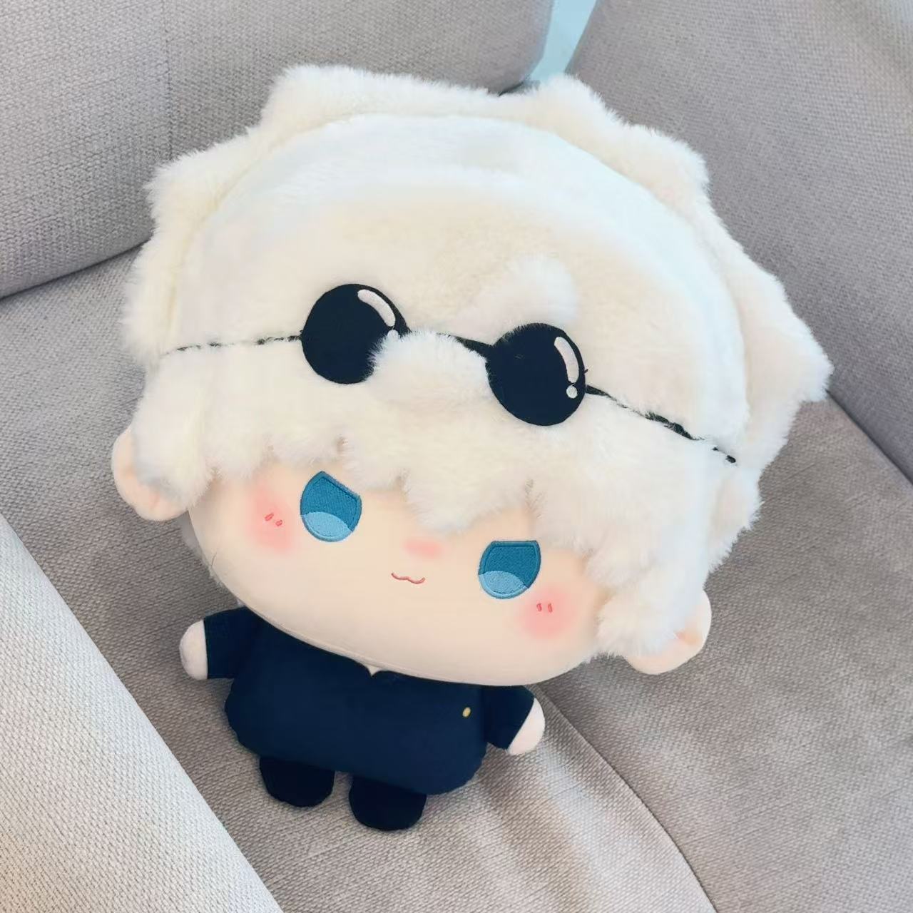 Jujutsu Kaisen Cotton Doll 35cm Gojo Big Head Printed Soft Plush Toy