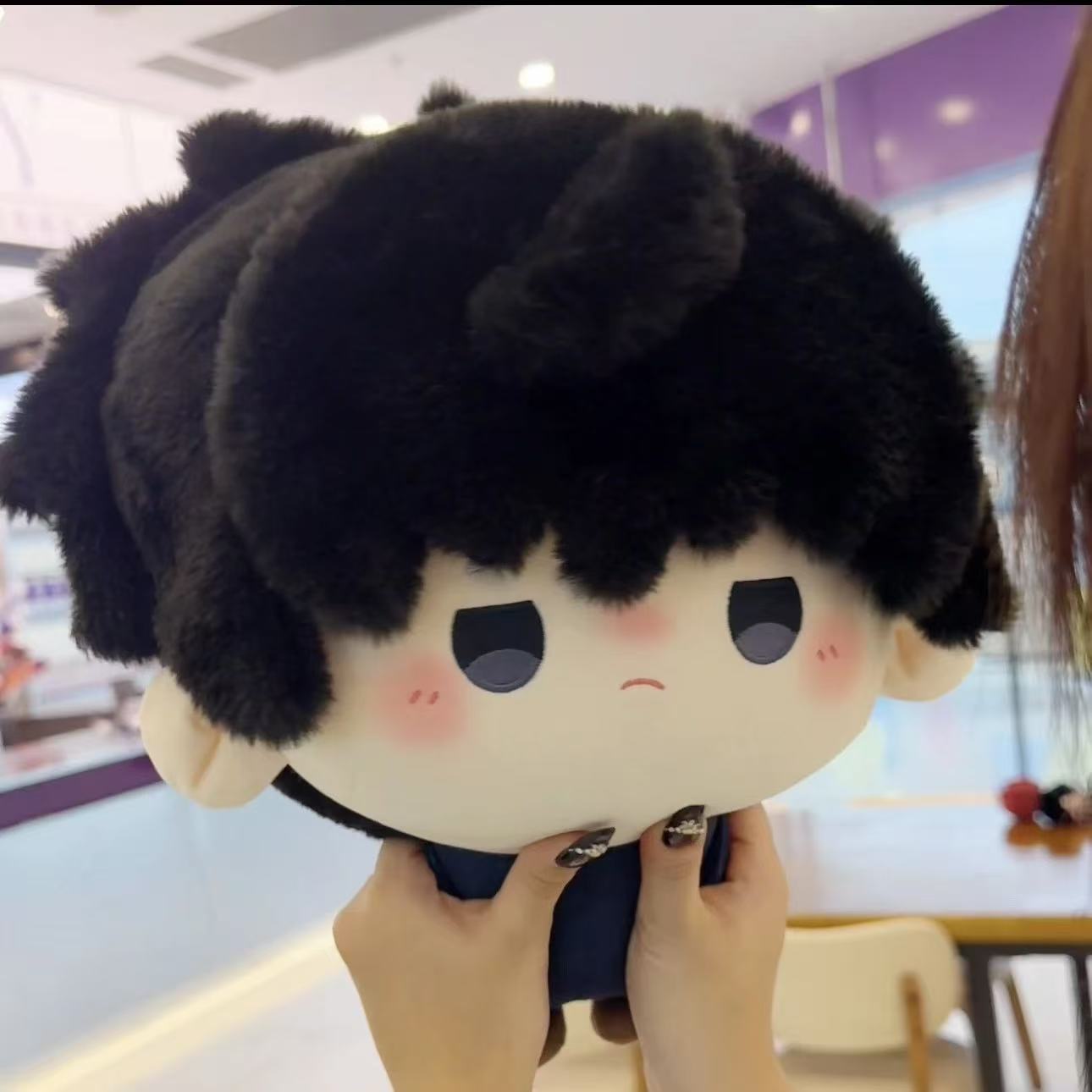 Jujutsu Kaisen Cotton Doll 35cm Fushiguro Big Head Printed Soft Plush Toy