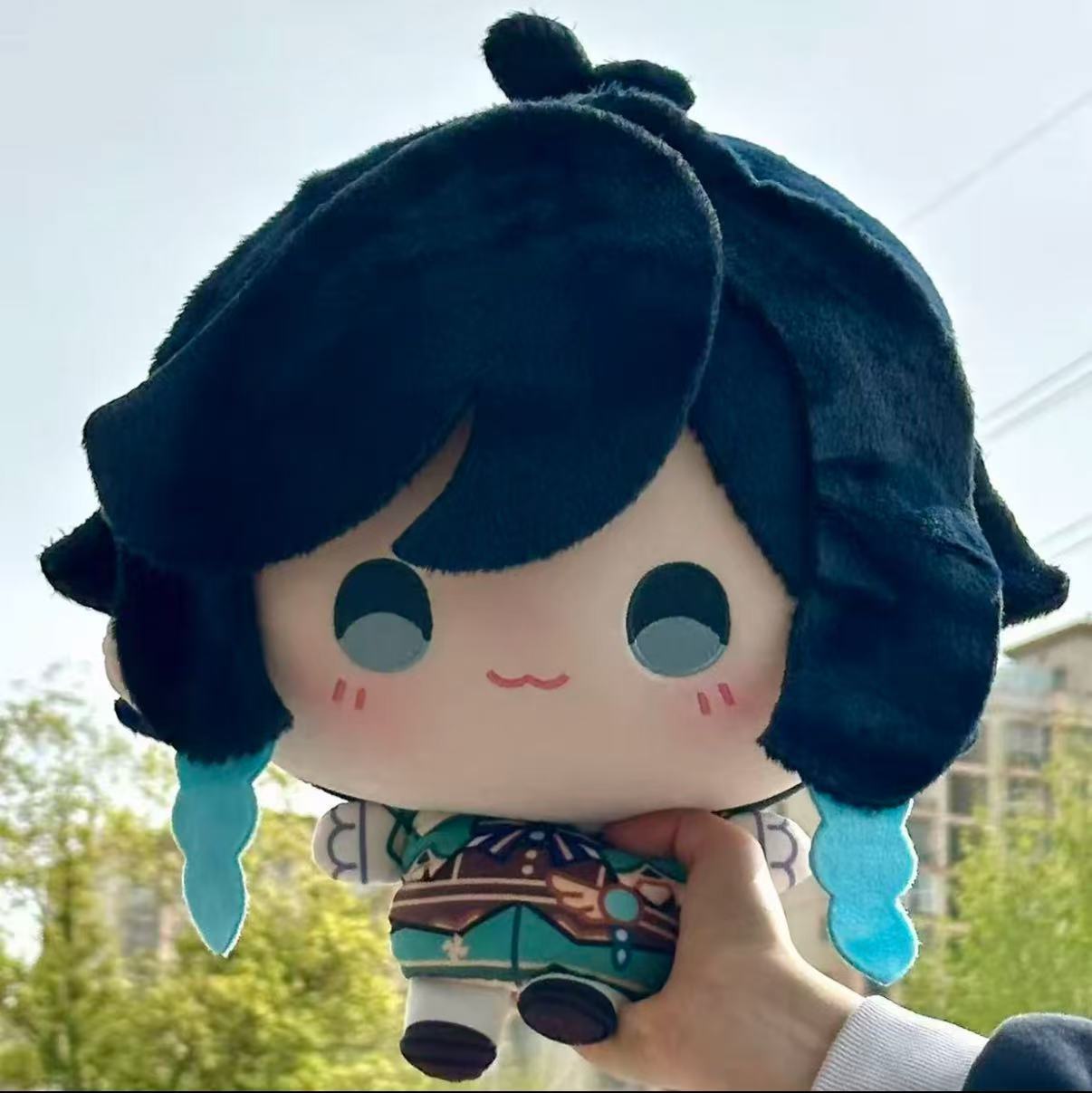 Genshin Impact Cotton Doll 35cm Venti SP Big Head Printed Soft Plush Toy