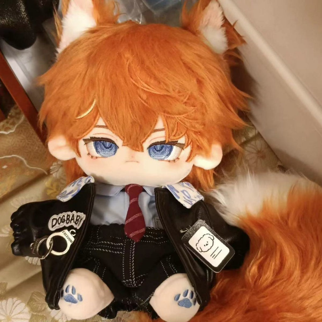 Anime Genshin Impact Doll Tartaglia 20cm Cotton Doll Plush Peripherals Dress-up Gift