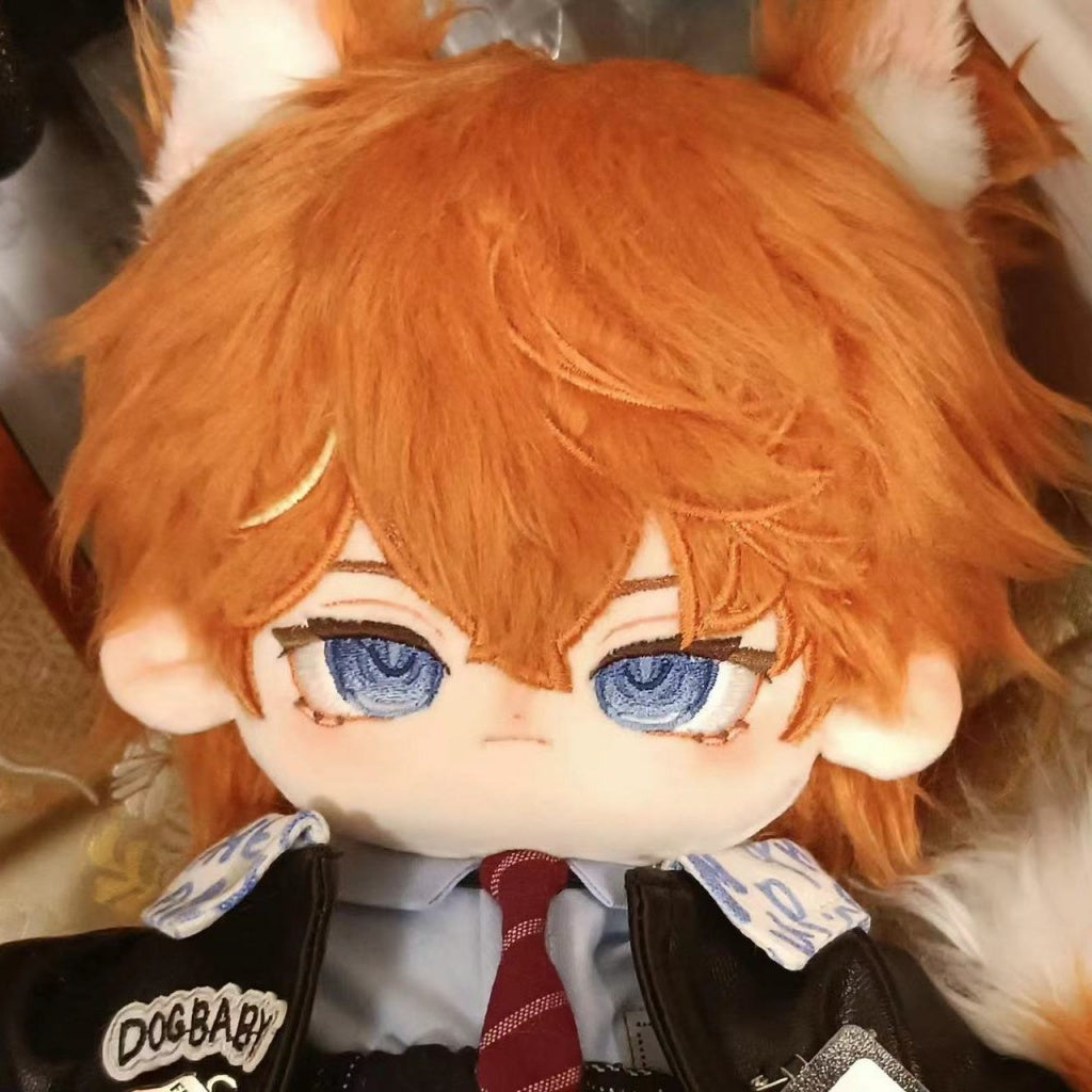 Anime Genshin Impact Doll Tartaglia 20cm Cotton Doll Plush Peripherals Dress-up Gift